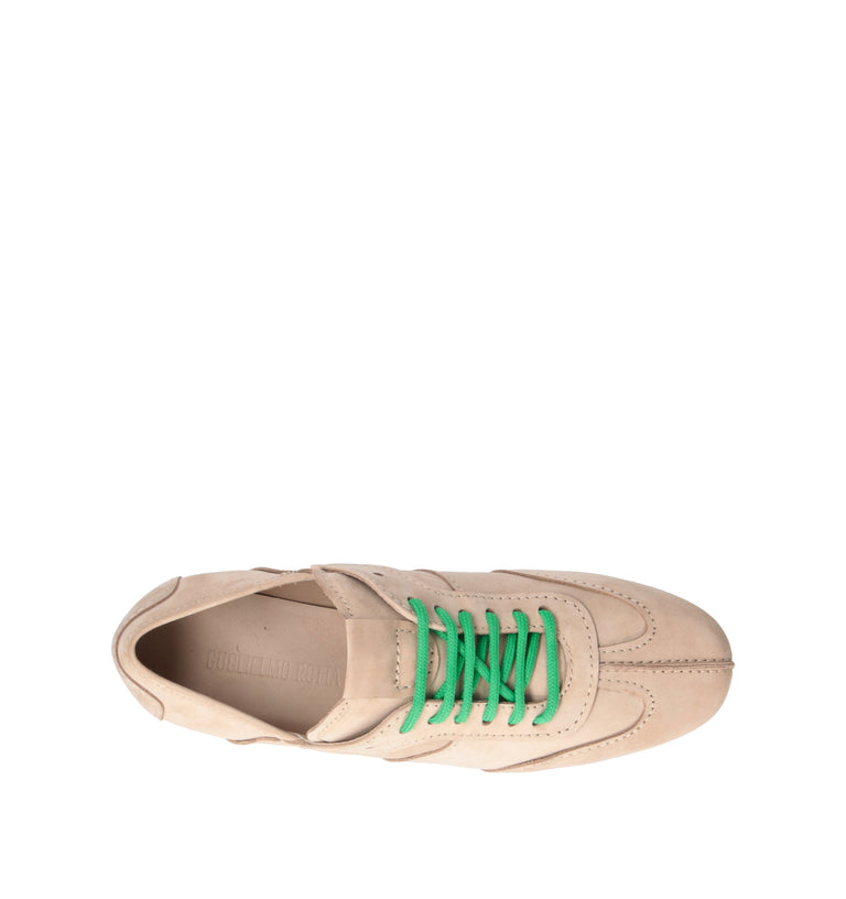 GUGLIELMO ROTTA Sneaker donna taupe in nabuk