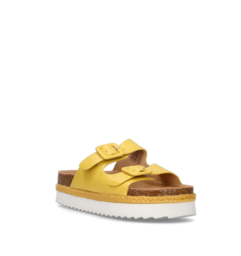 XTI FOOTWEAR Ciabatta donna gialla
