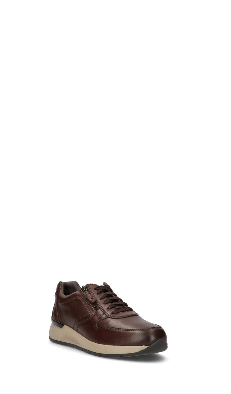 GRAFIA Sneaker uomo marrone in pelle