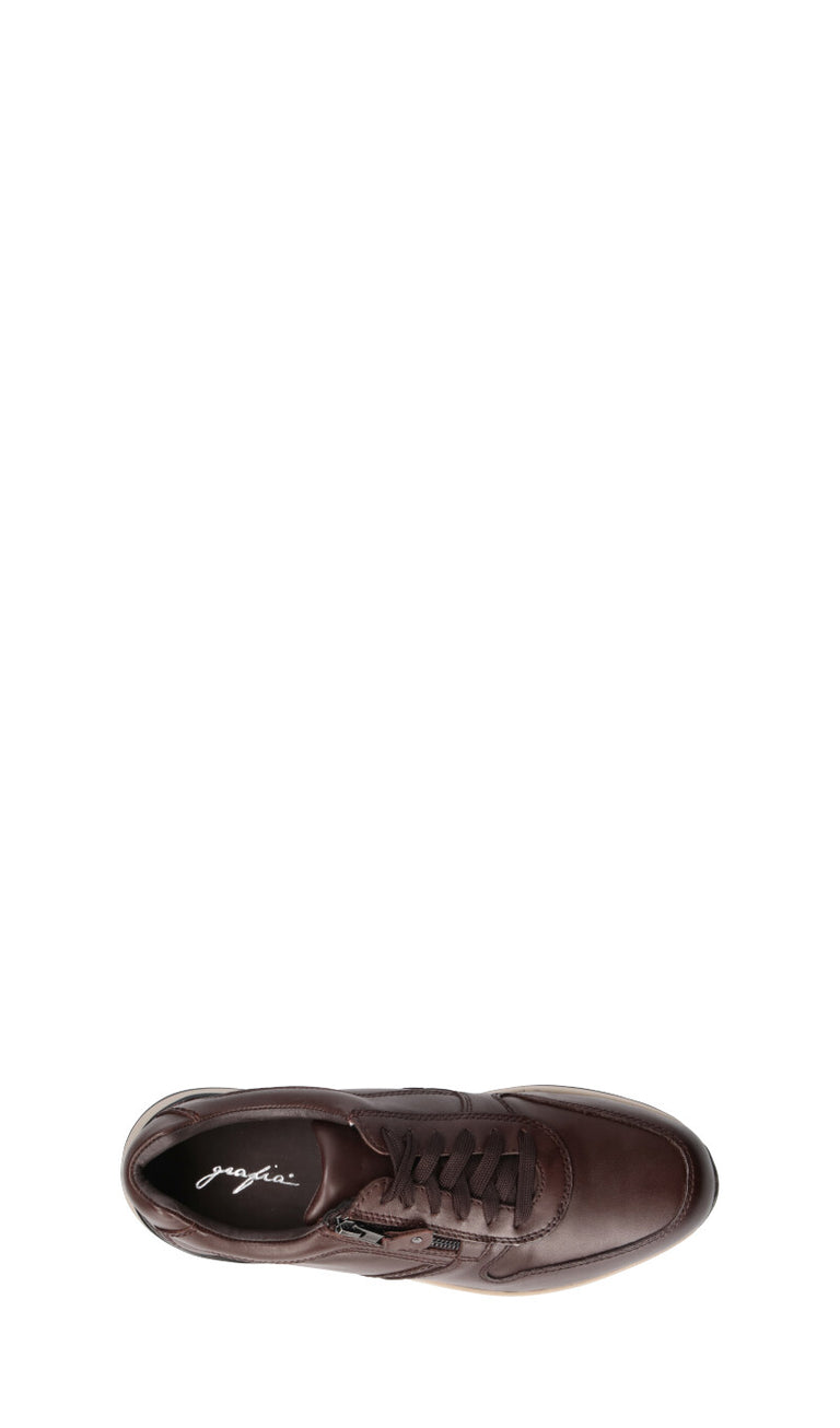 GRAFIA Sneaker uomo marrone in pelle