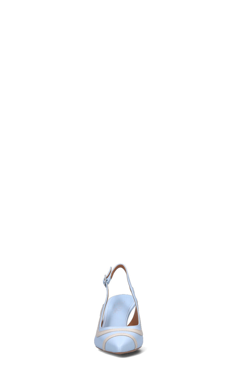 PHIL MELVIS Slingback donna azzurra/panna in pelle