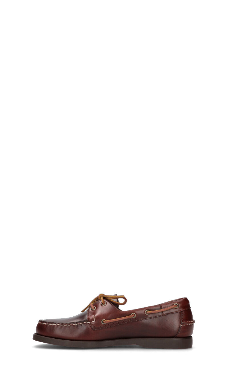 SEBAGO Scarpa barca uomo marrone in pelle