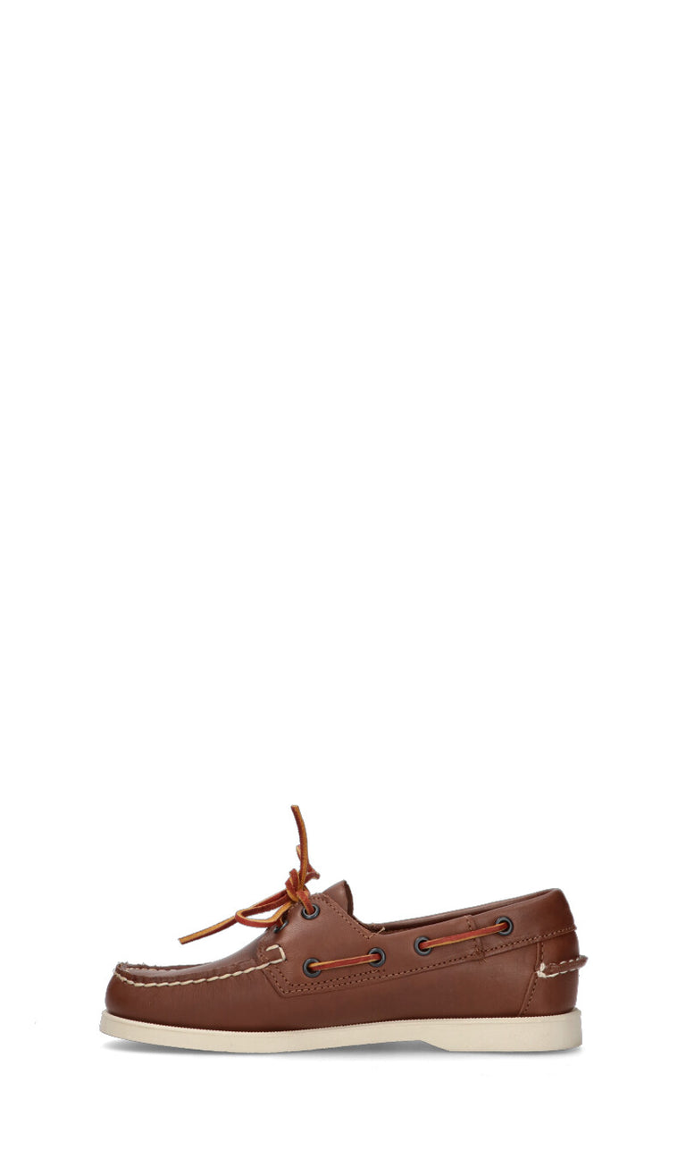 SEBAGO Scarpa barca donna marrone in pelle