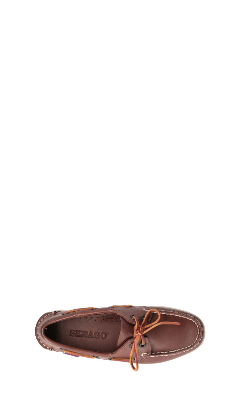 SEBAGO Scarpa barca donna marrone in pelle