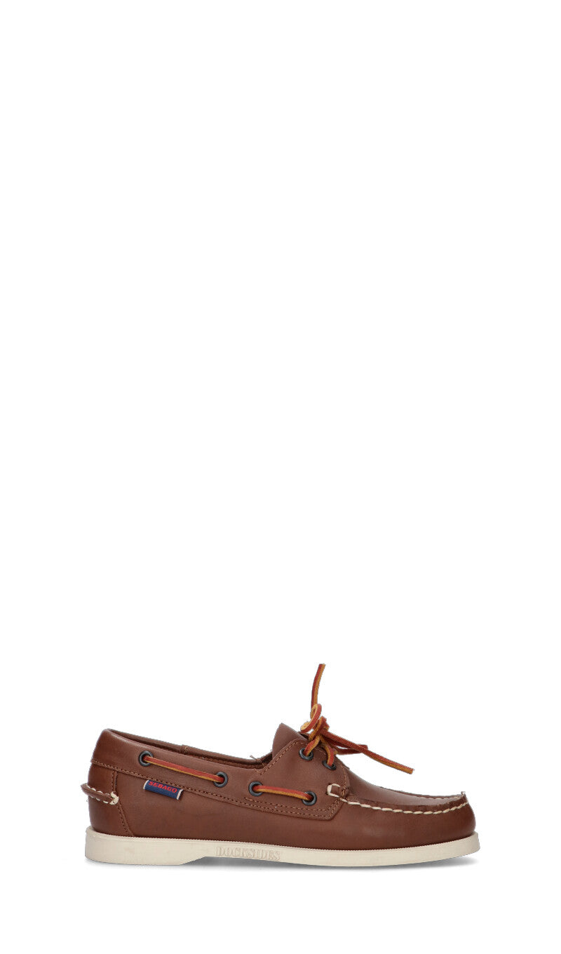 SEBAGO Scarpa barca donna marrone in pelle