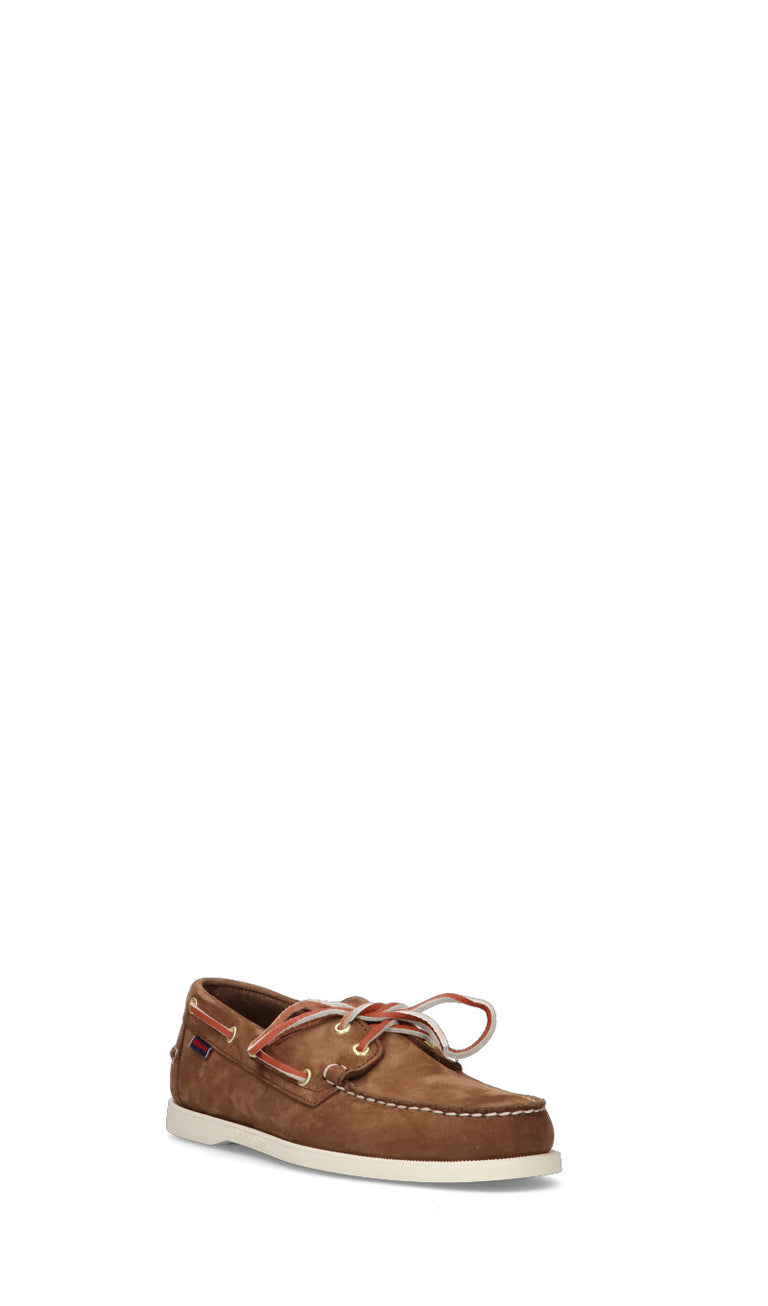 SEBAGO Scarpa barca uomo marrone in nabuk