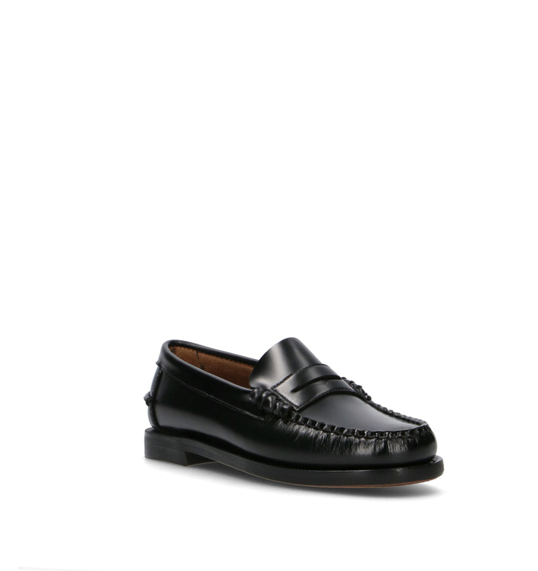 SEBAGO Mocassino donna nero in pelle