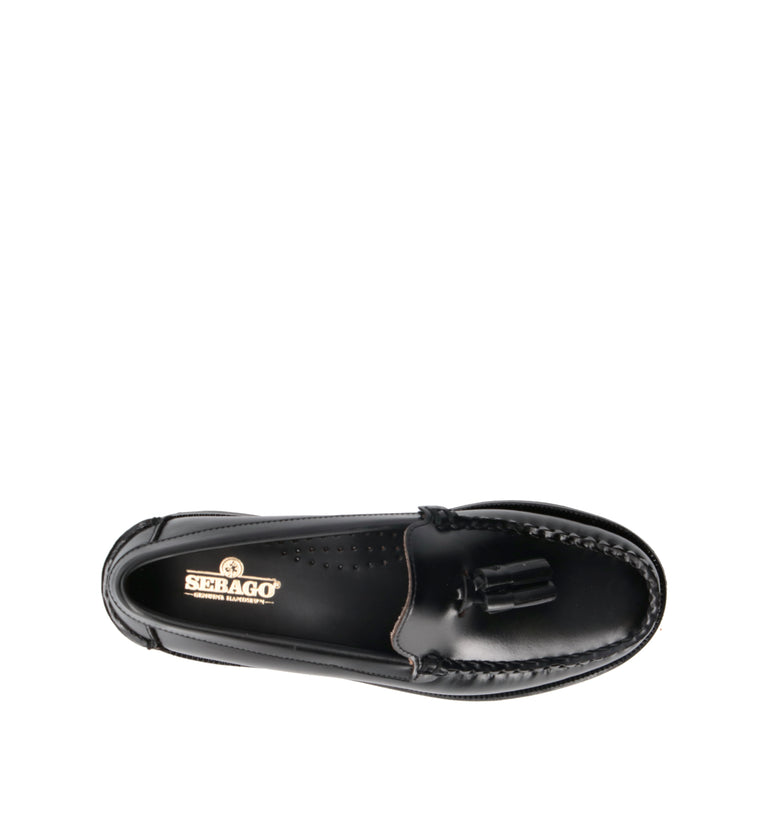 SEBAGO Mocassino donna nero in pelle