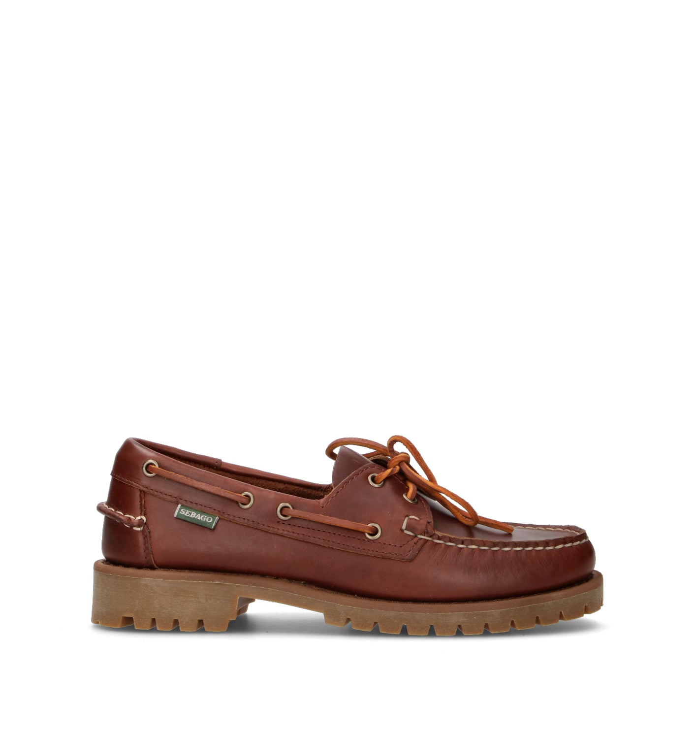 SEBAGO Scarpa barca uomo marrone in pelle