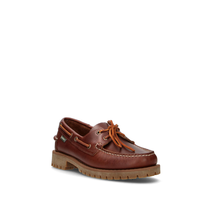 SEBAGO Scarpa barca uomo marrone in pelle