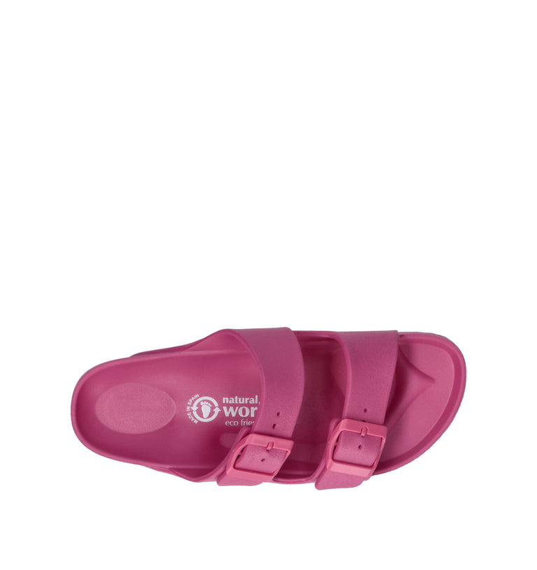 NATURAL WORLD Ciabatta donna fucsia