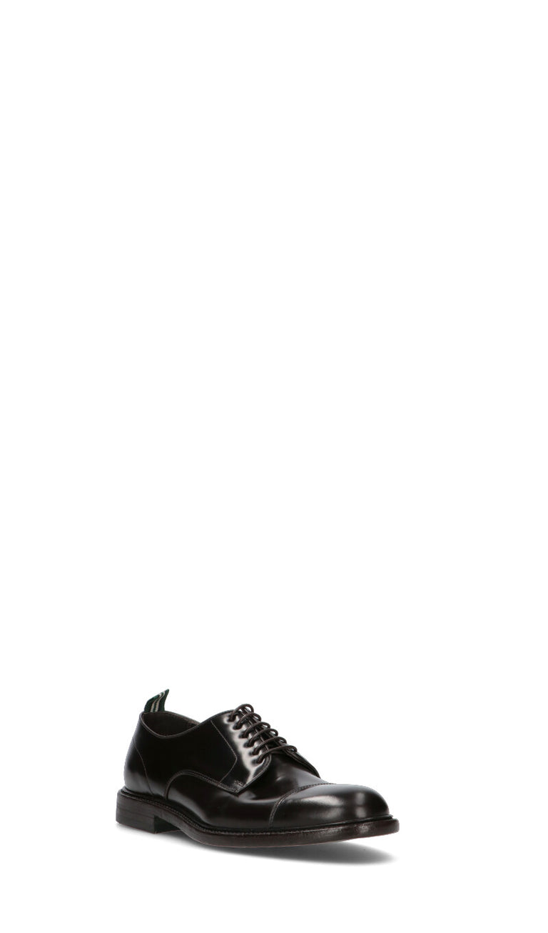 GREEN GEORGE Stringata uomo marrone in pelle