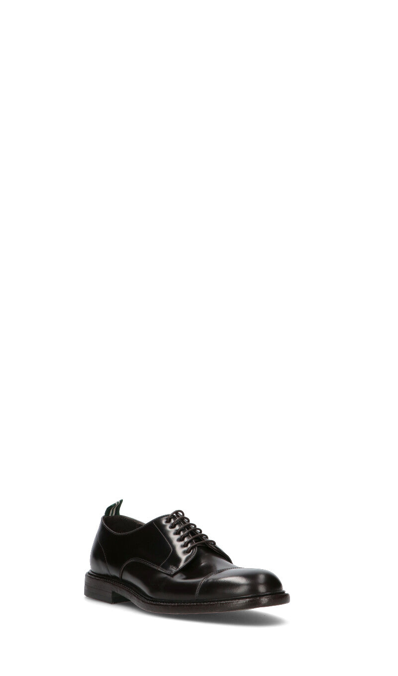 GREEN GEORGE Stringata uomo marrone in pelle