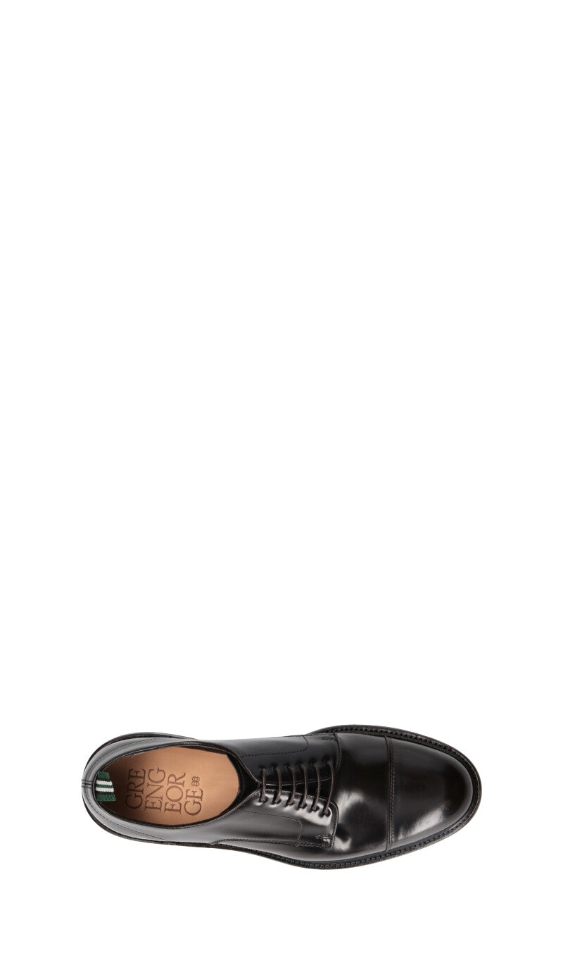 GREEN GEORGE Stringata uomo marrone in pelle