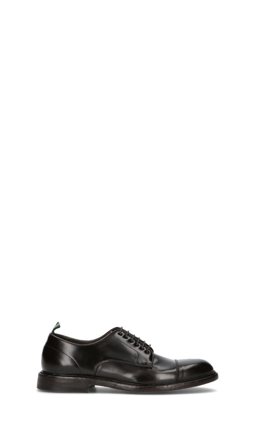 GREEN GEORGE Stringata uomo marrone in pelle