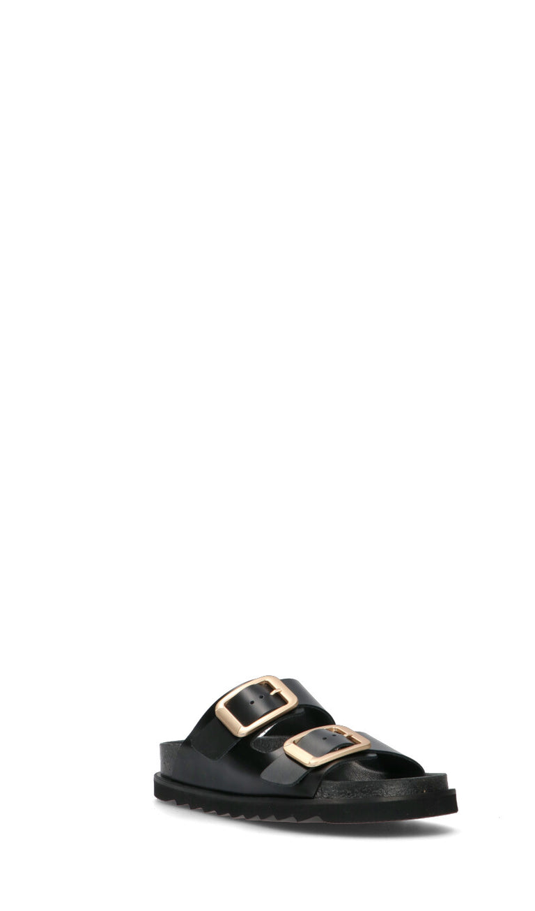FREEDOM Ciabatta donna nera in pelle