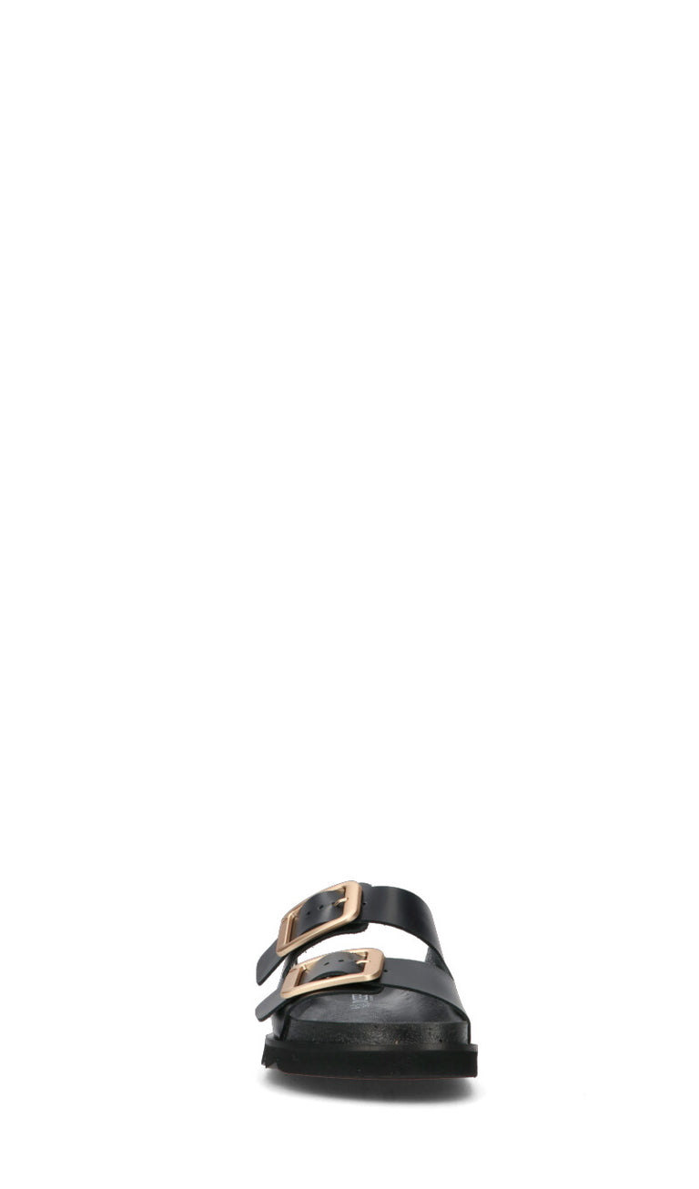 FREEDOM Ciabatta donna nera in pelle