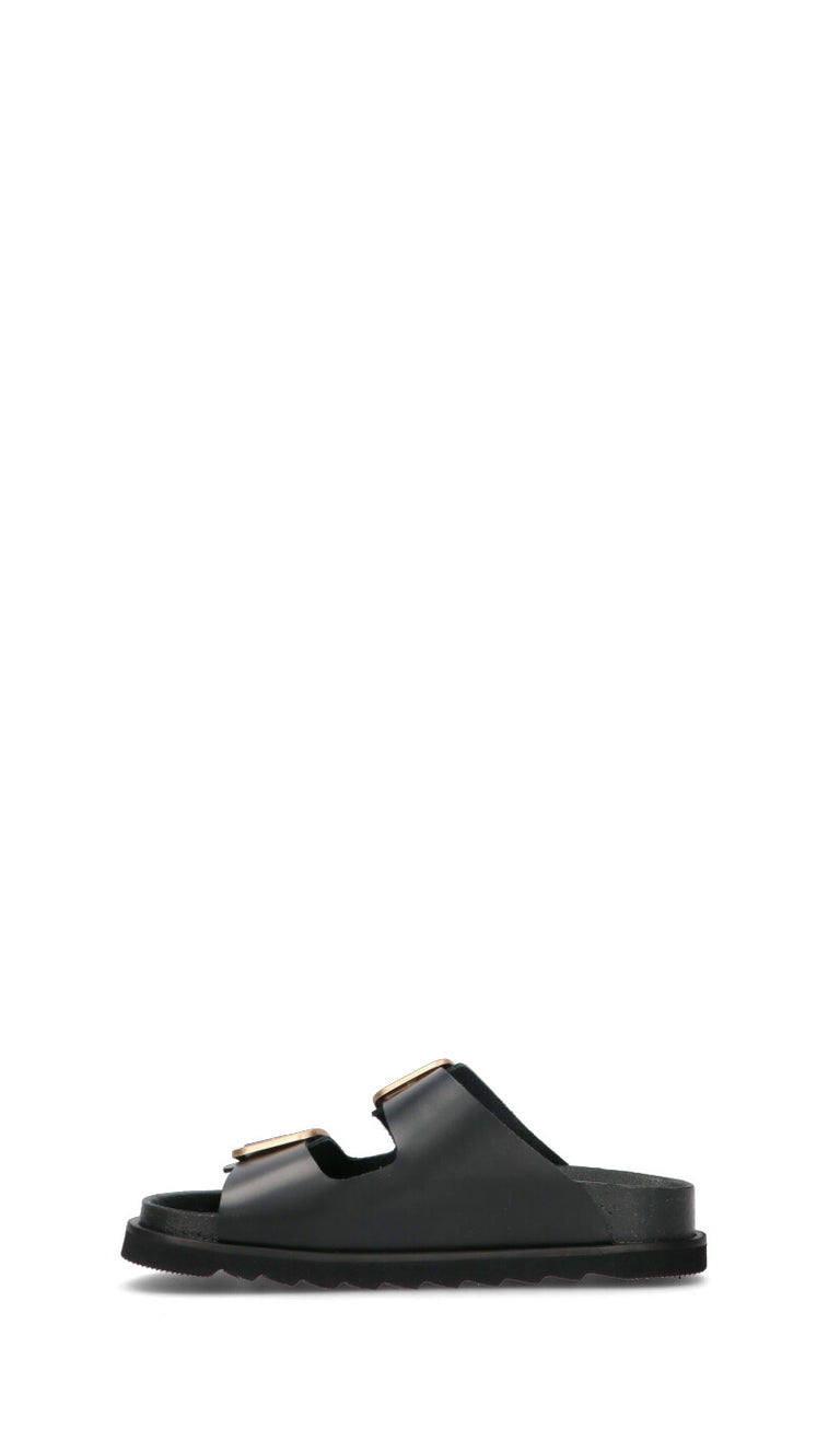FREEDOM Ciabatta donna nera in pelle