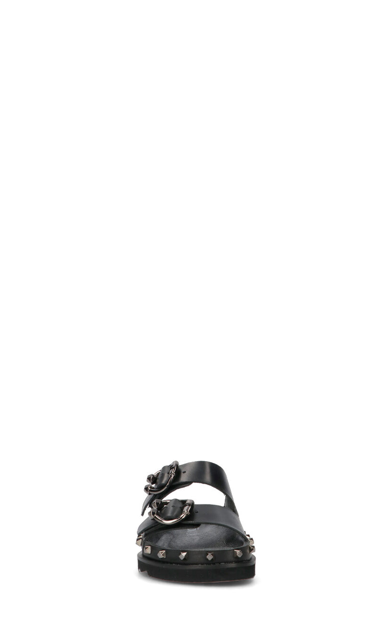 FREEDOM Ciabatta donna nera in pelle