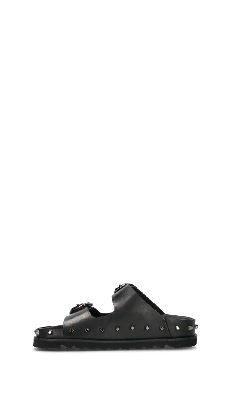 FREEDOM Ciabatta donna nera in pelle