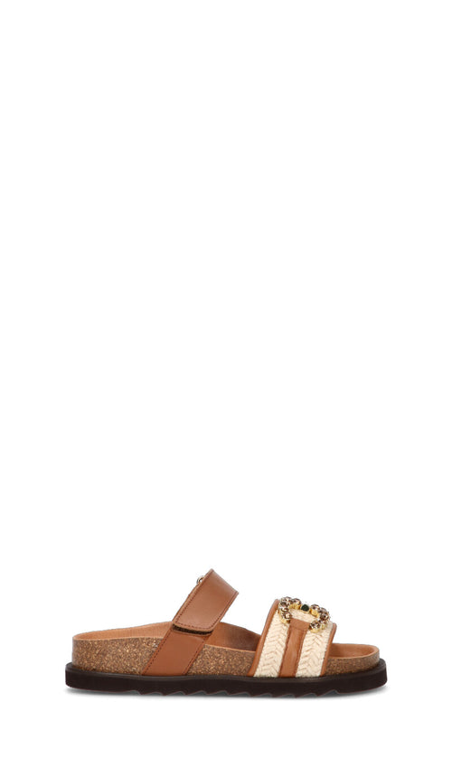 FREEDOM Ciabatta donna cuoio in pelle
