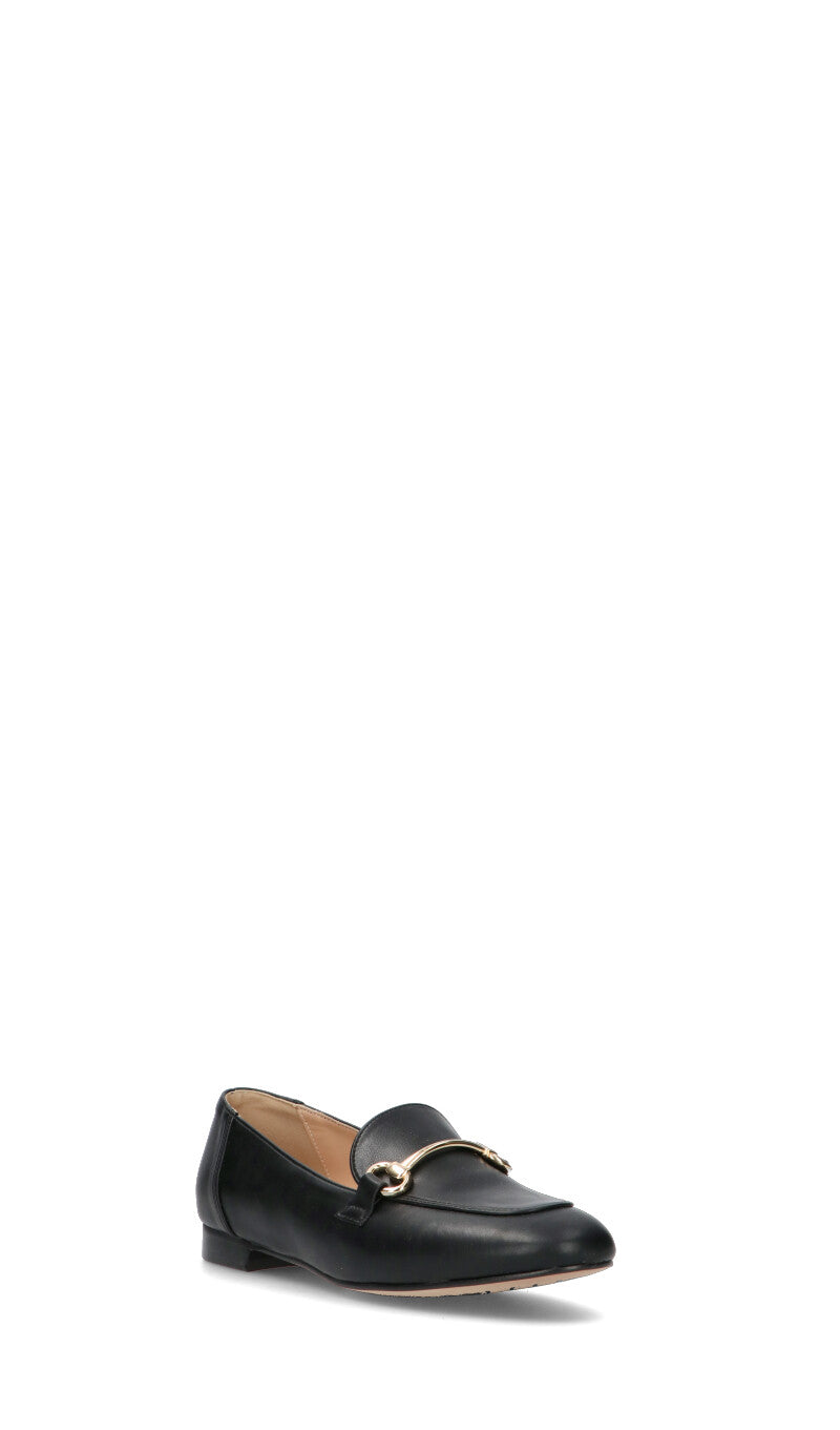 REBECCA VAN DIK Mocassino donna nero in pelle