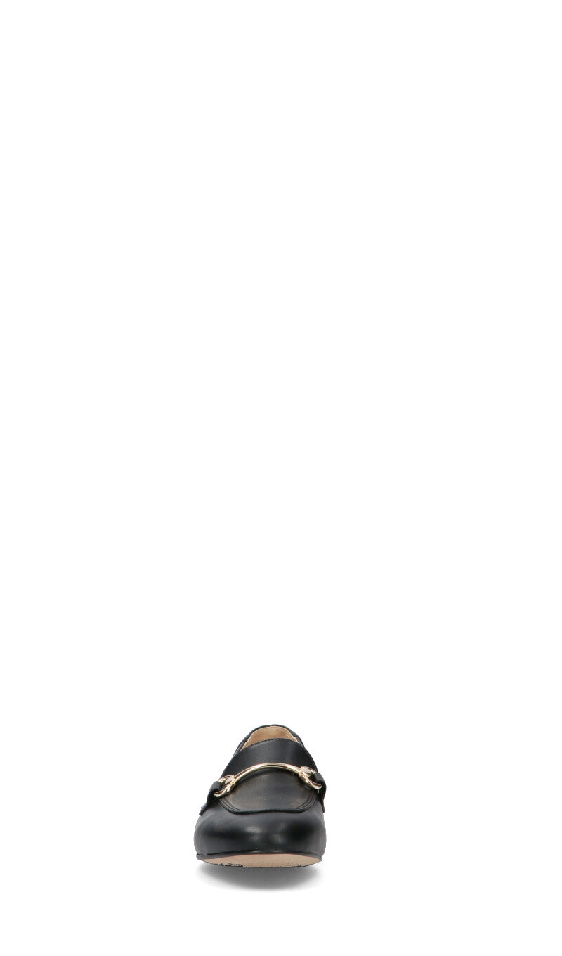REBECCA VAN DIK Mocassino donna nero in pelle