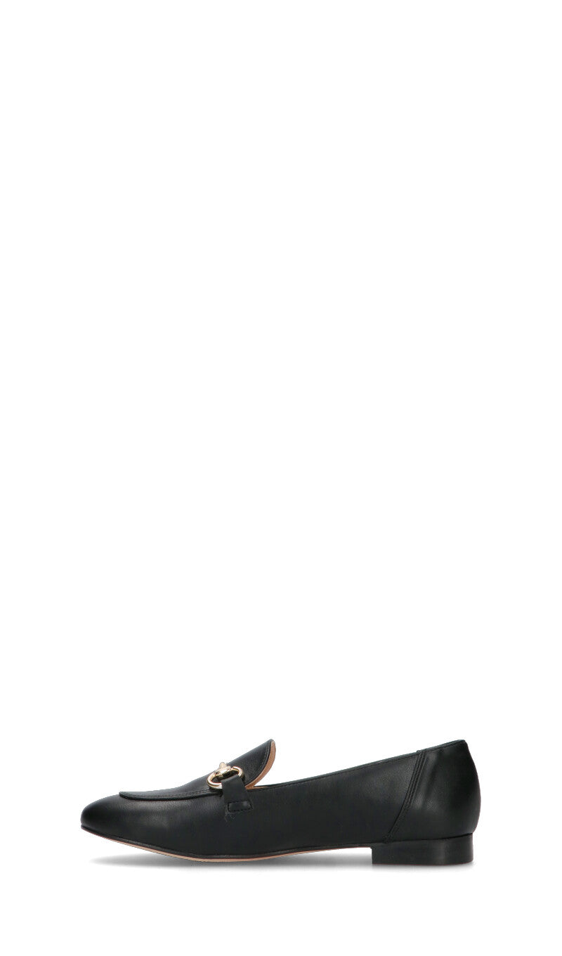 REBECCA VAN DIK Mocassino donna nero in pelle