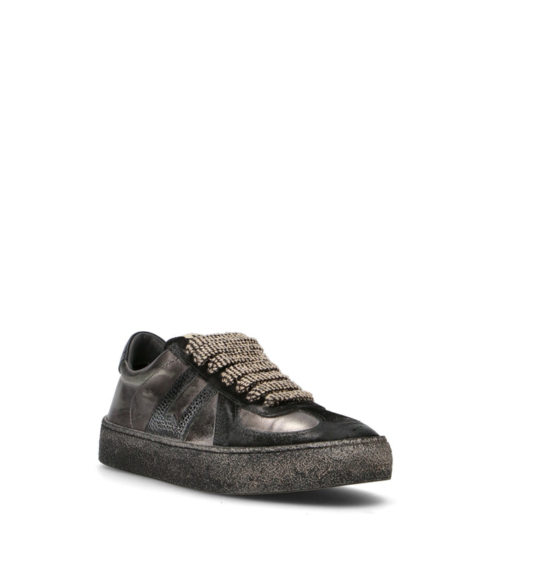 MOMA Sneaker donna nera in pelle