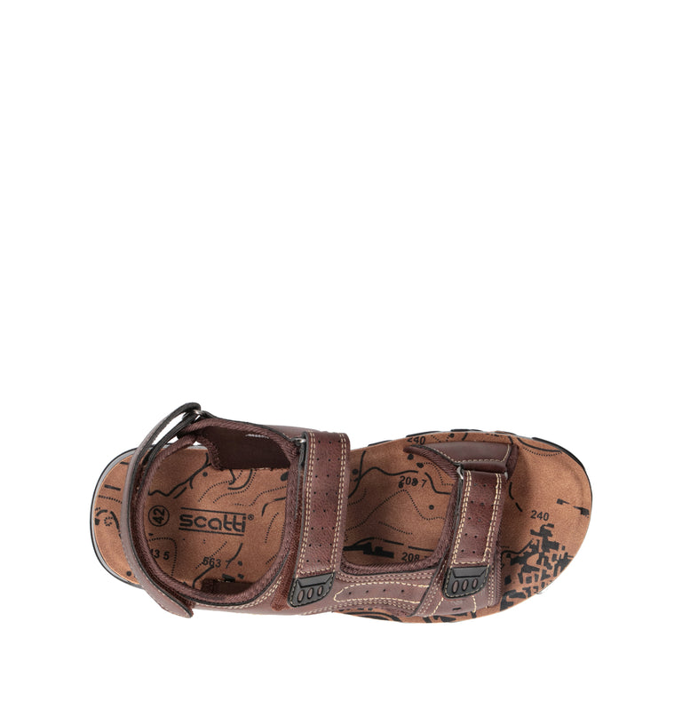 SCATTI Sandalo uomo marrone