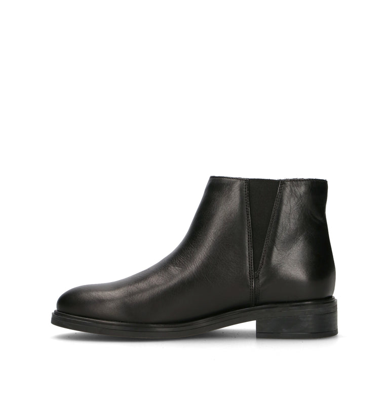 RABARBARO Tronchetto donna nero in pelle