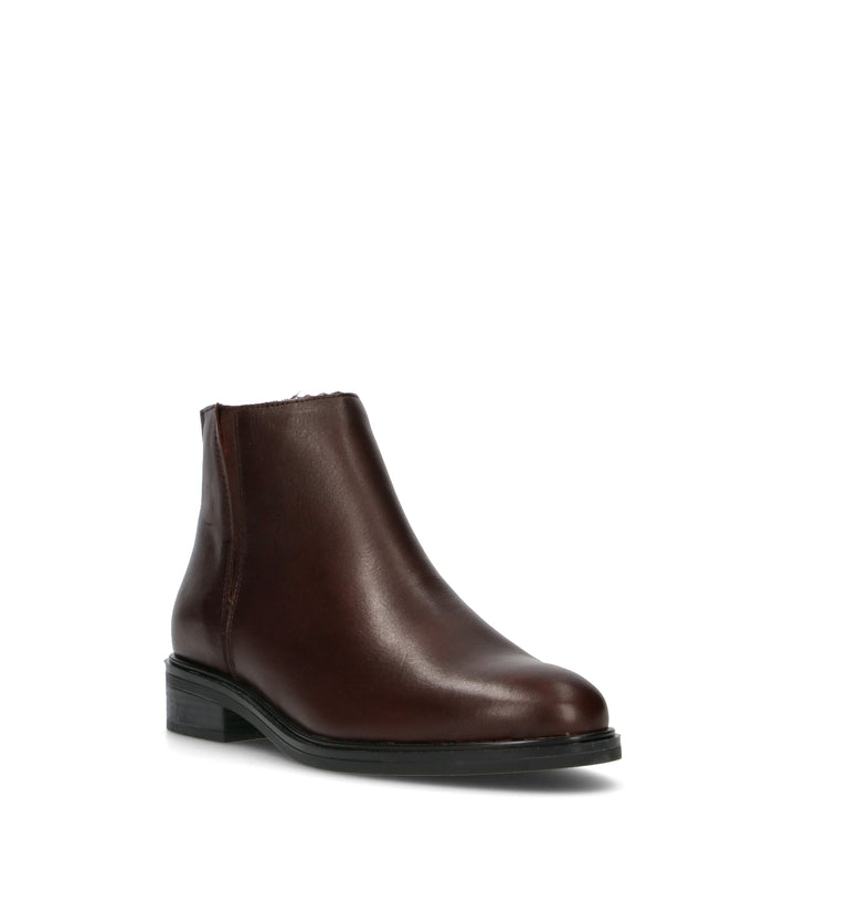 RABARBARO Tronchetto donna testa di moro in pelle