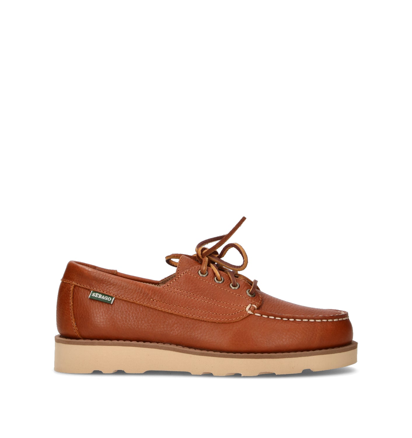 SEBAGO Scarpa barca uomo marrone in pelle