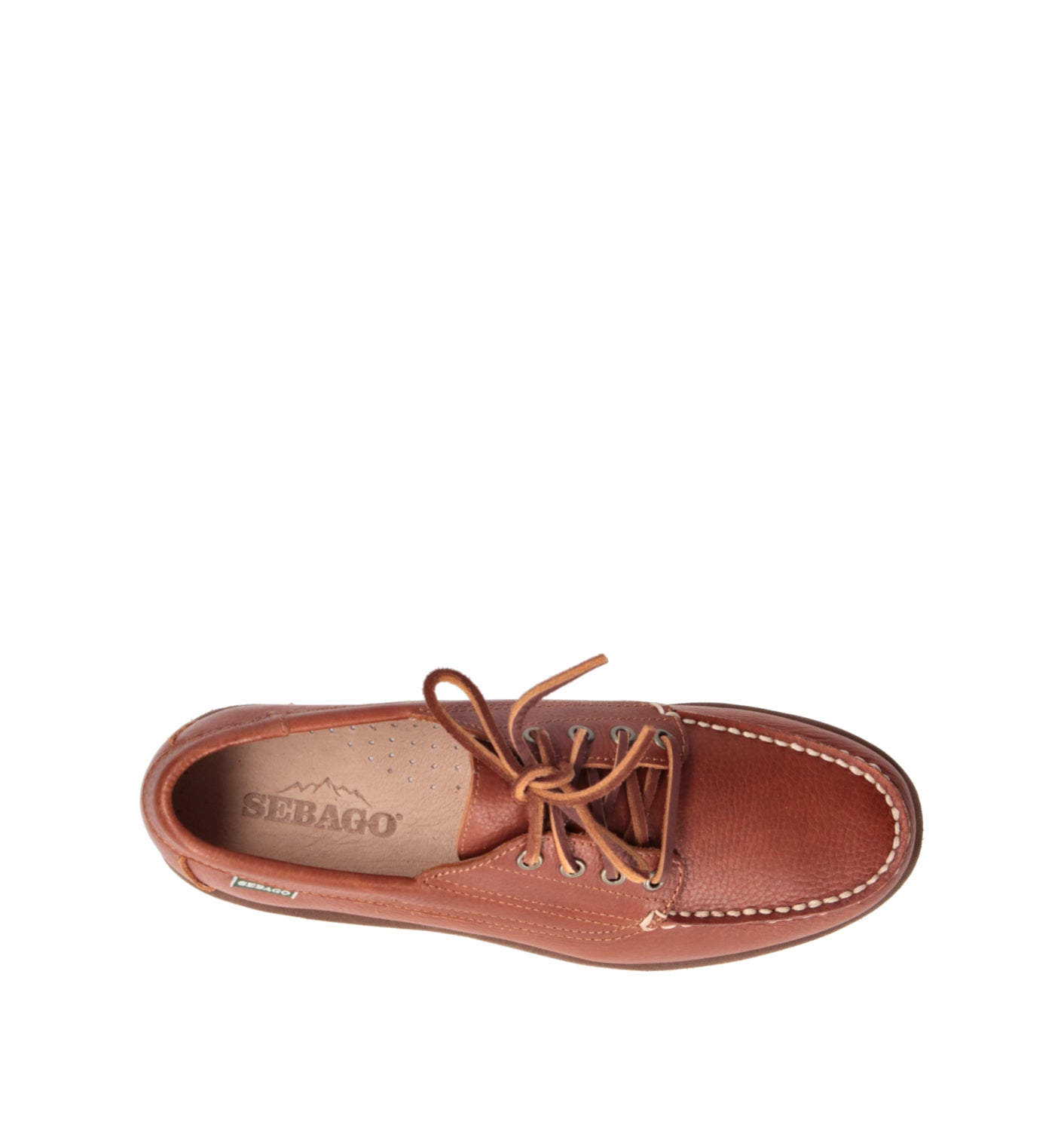 SEBAGO Scarpa barca uomo marrone in pelle
