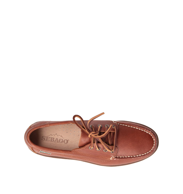 SEBAGO Scarpa barca uomo marrone in pelle