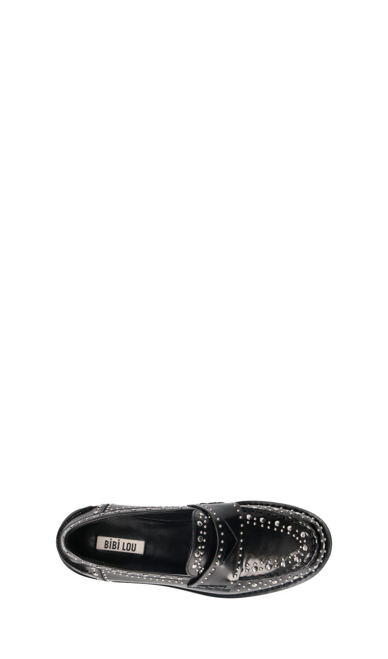 BIBI LOU Mocassino donna nero in pelle