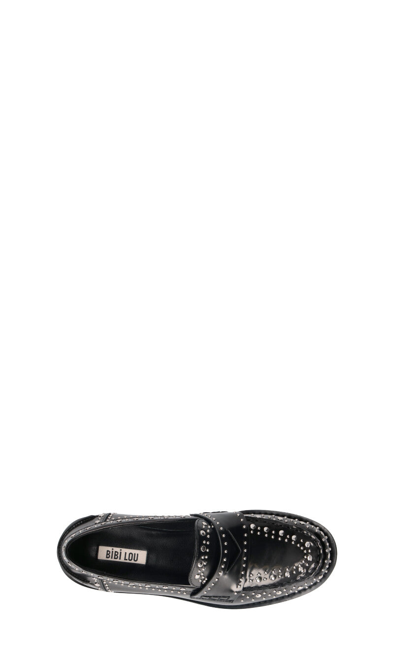 BIBI LOU Mocassino donna nero in pelle