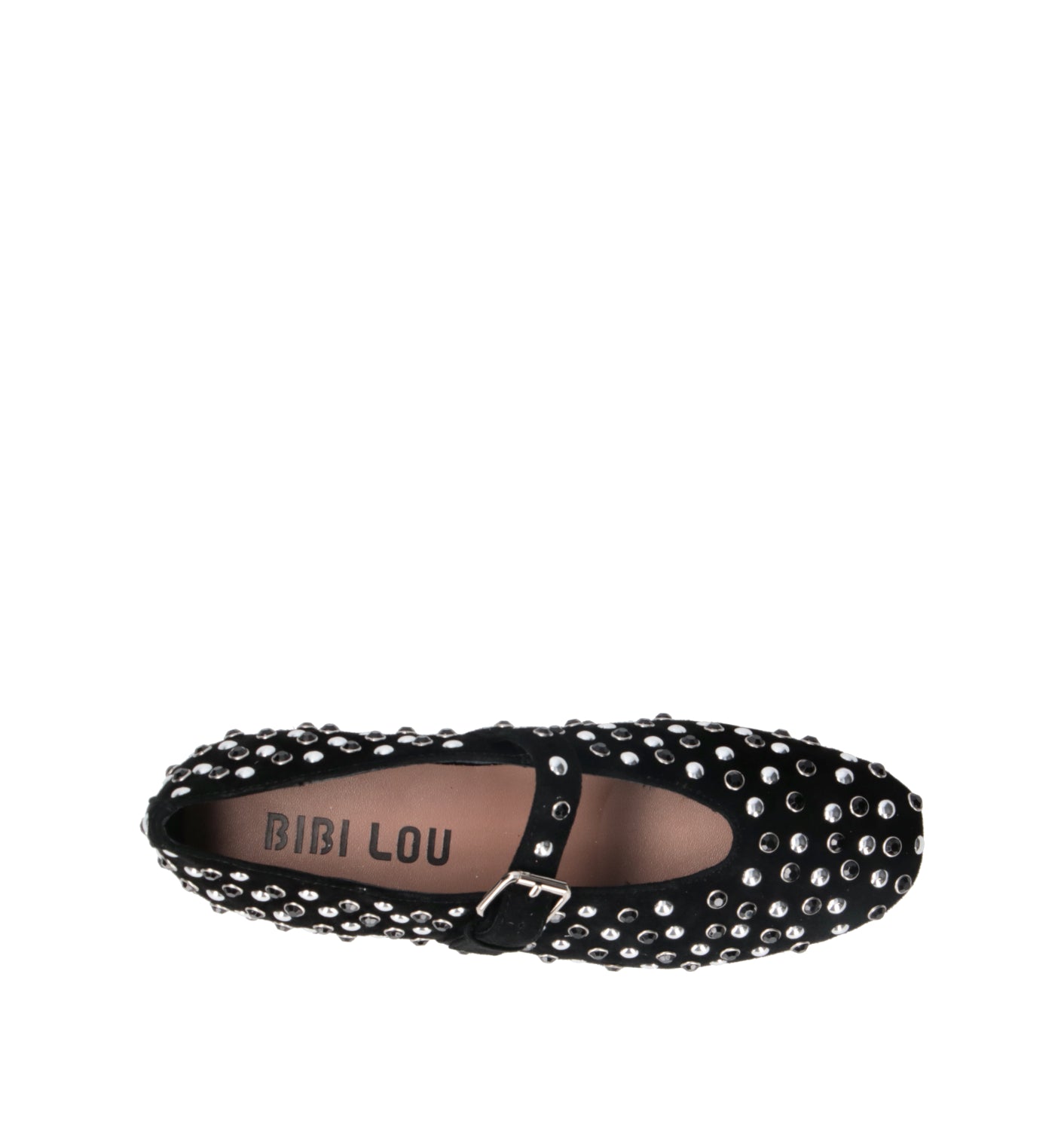 BIBI LOU Ballerina donna nera in suede