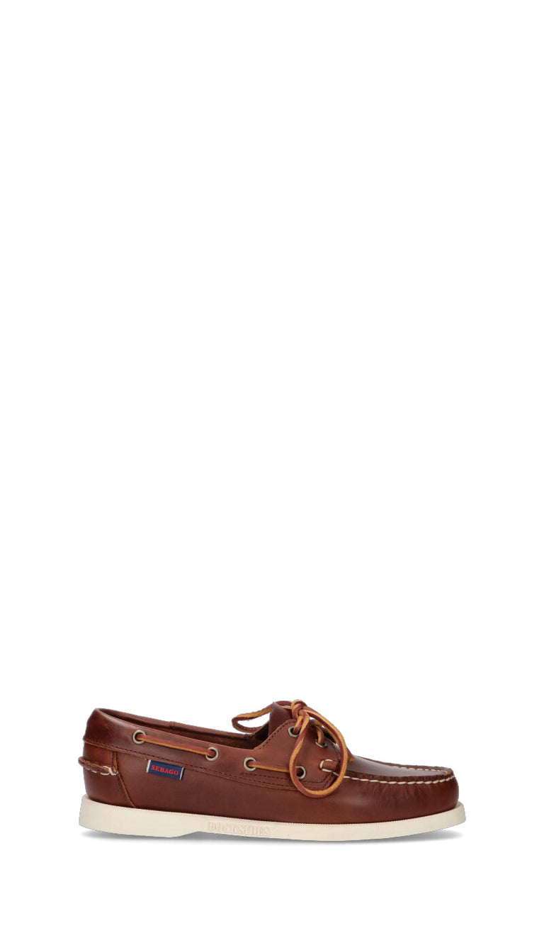 SEBAGO Scarpa barca donna marrone in pelle