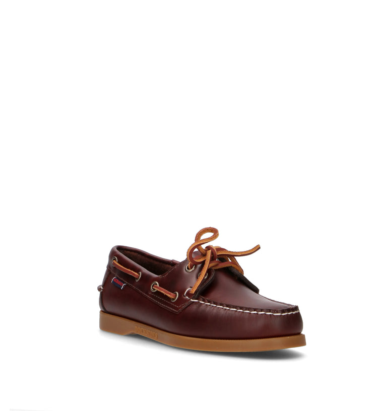 SEBAGO Scarpa barca donna marrone in pelle