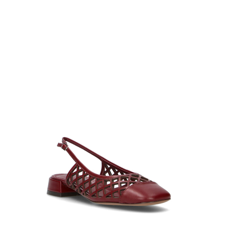 BIBI LOU Slingback donna bordeaux in pelle
