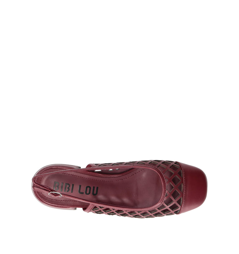 BIBI LOU Slingback donna bordeaux in pelle