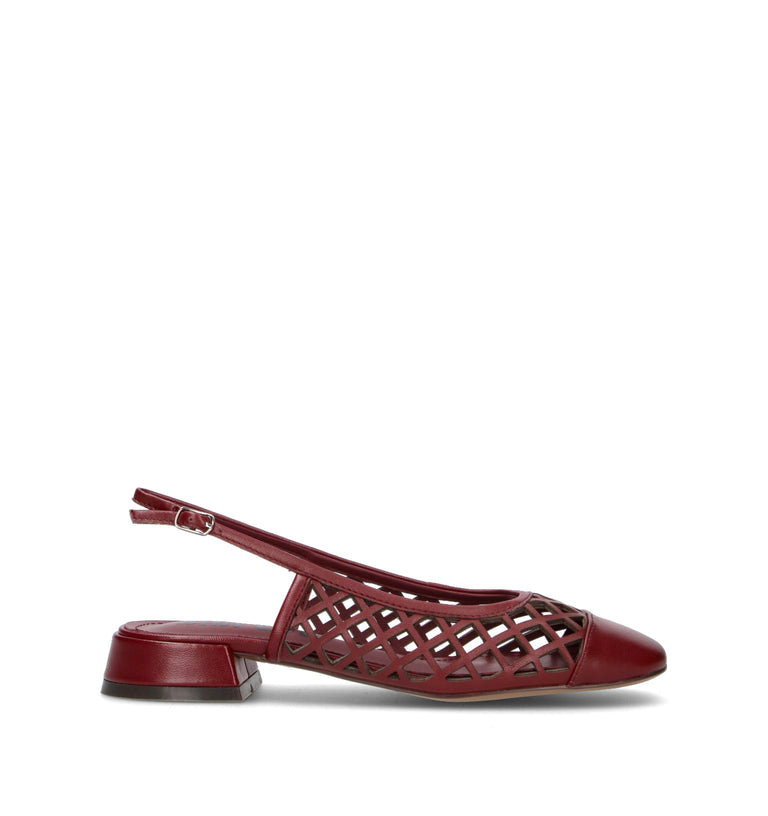 BIBI LOU Slingback donna bordeaux in pelle
