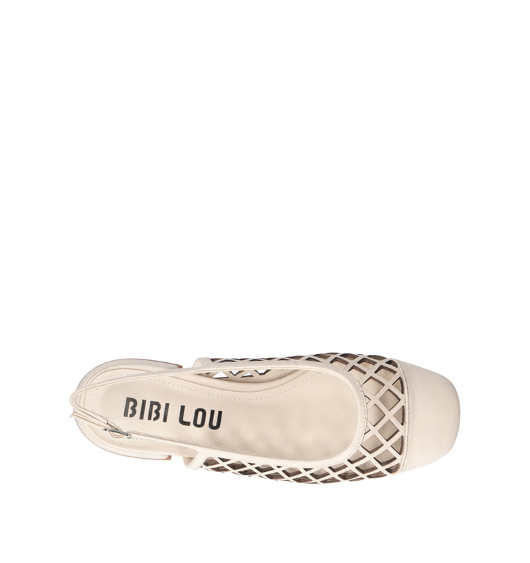 BIBI LOU Slingback donna bianca in pelle