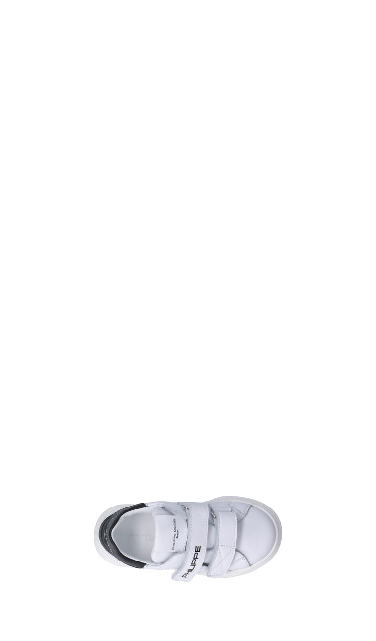 PHILIPPE MODEL Sneaker bimbo bianca/nera in pelle