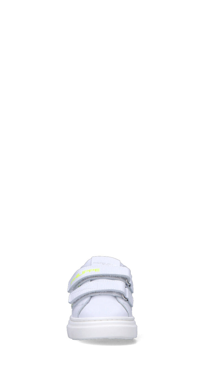 PHILIPPE MODEL Sneaker ragazzo bianca/gialla in pelle