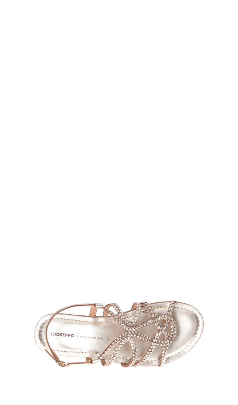GIOSEPPO Sandalo donna platino in pelle
