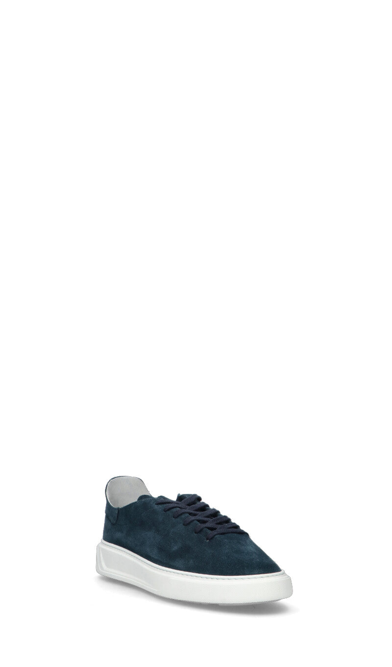 STOKTON Sneaker uomo blu in suede