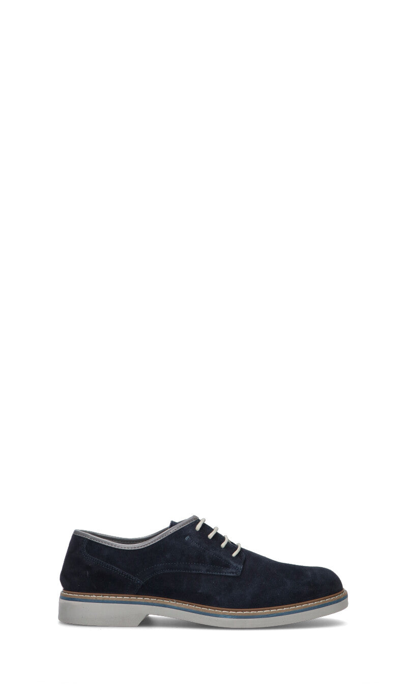 IGI&CO Stringata uomo blu in suede