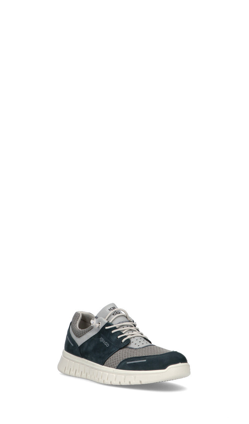 IGI&CO Sneaker uomo blu in suede